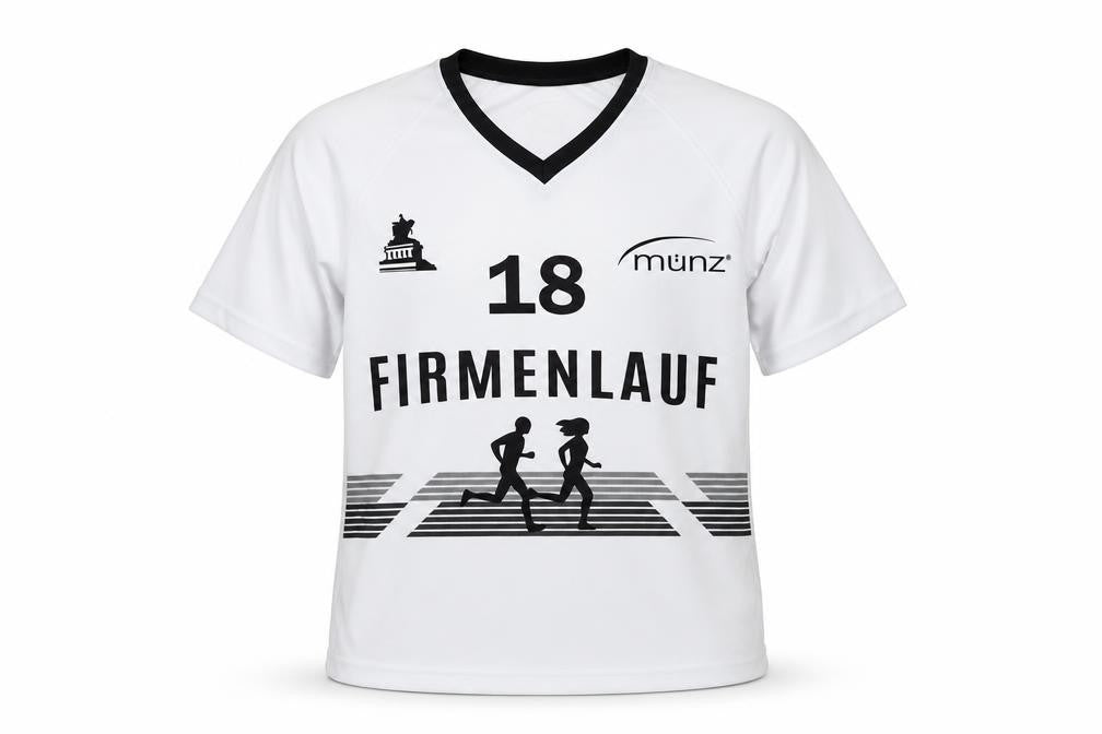münz Women's White XS V-Neck Running T-Shirt