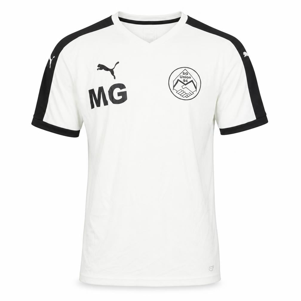 Front view of Puma Men's White Football Jersey M