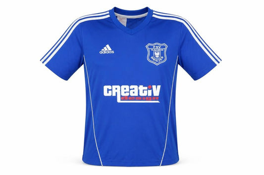 Adidas Boys Blue Football Jersey T-Shirt Size 13-14
