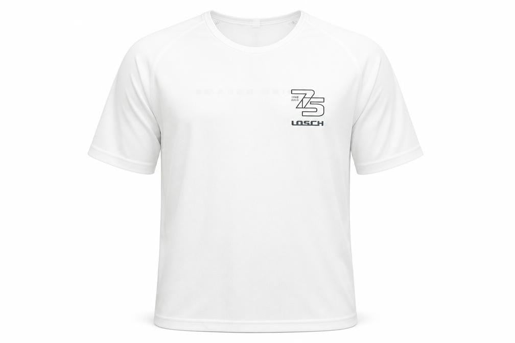 Front view of PROACT Men's White L Jersey T-Shirt Activewear