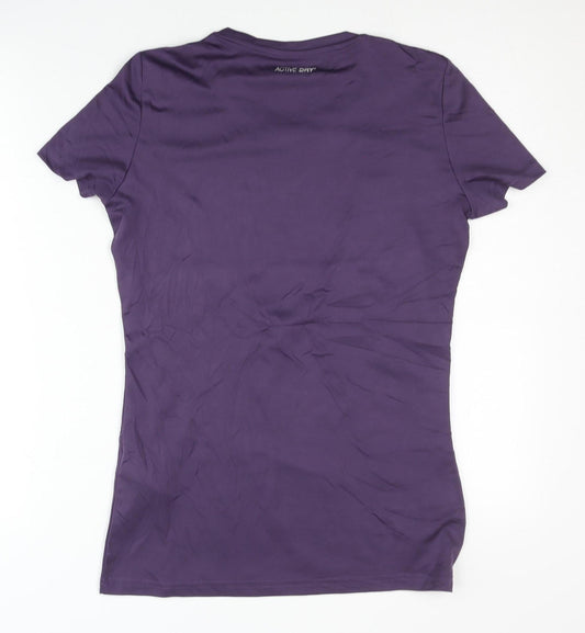 Stedman Women's Purple T-Shirt Medium Athletic Fit