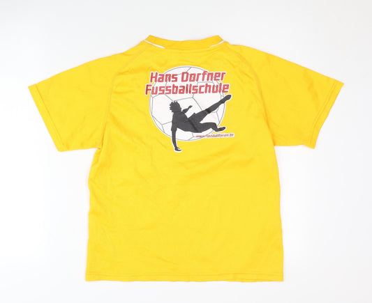 Victory Boys Yellow Football T-Shirt Size 8 Plus