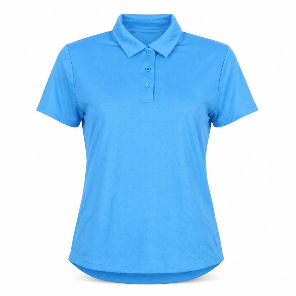 AWDis Womens Blue Medium Polo Activewear Top