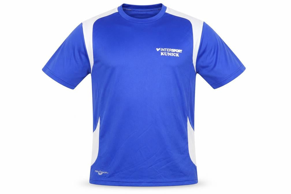 Front view of Pro Touch Men's Blue Running T-Shirt, L, Breathable