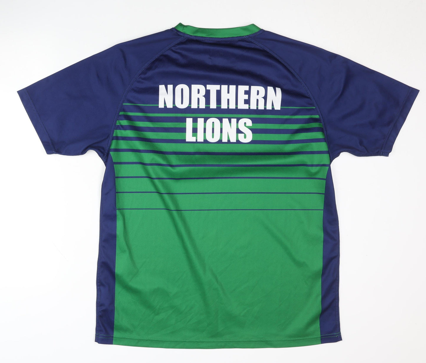 KS Men's Green Rugby T-Shirt L Regular Fit