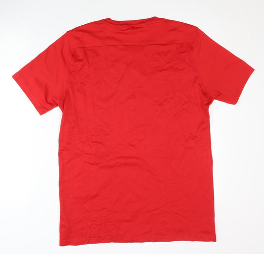 Nike Men's Red Gym & Training Jersey T-Shirt, Size L