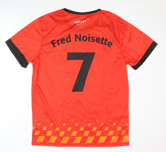Men's Red XL Football Jersey Short Sleeve
