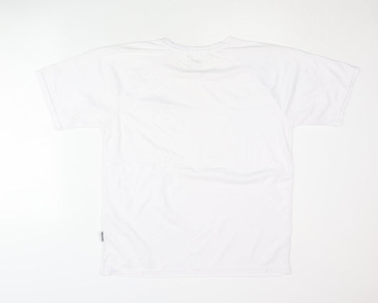 Cona Sport Men's White T-Shirt, Size L, Casual Jersey