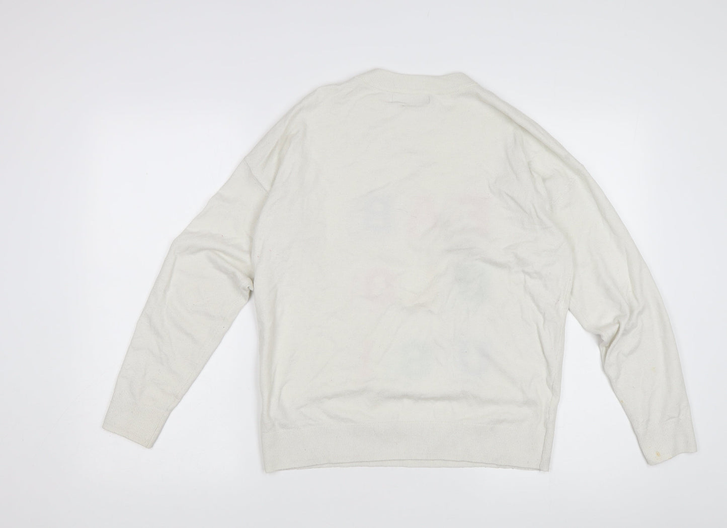 Marks and Spencer Women's White Pullover Jumper