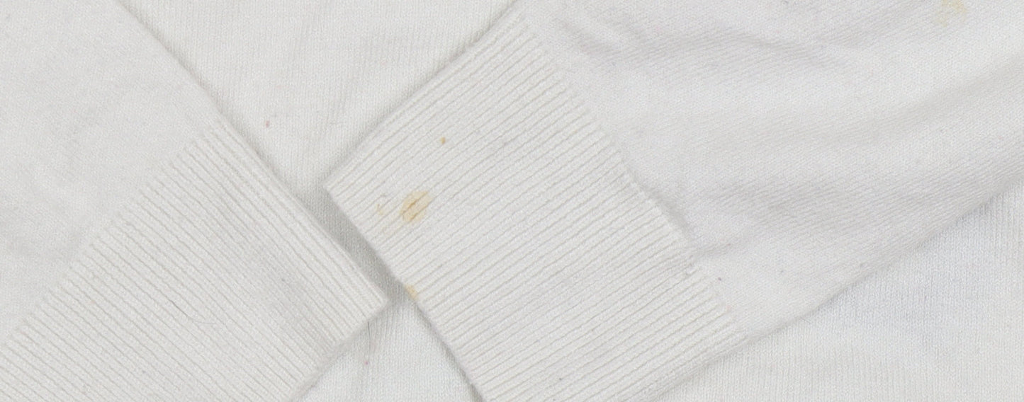 Marks and Spencer Women's White Pullover Jumper
