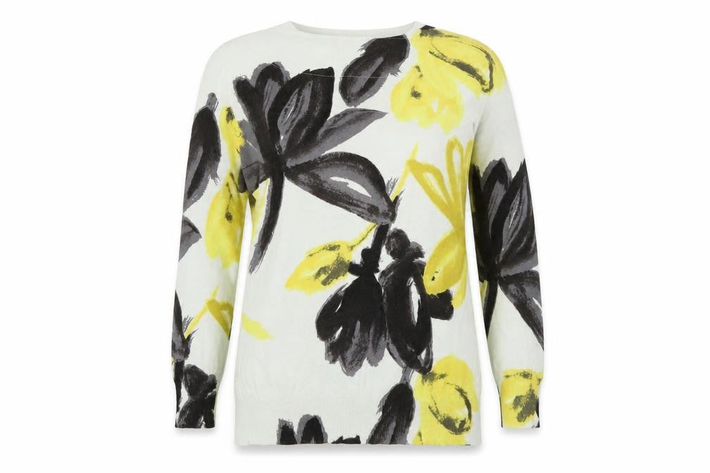 Front view of Next Women's Multicoloured Floral jumper, size 8