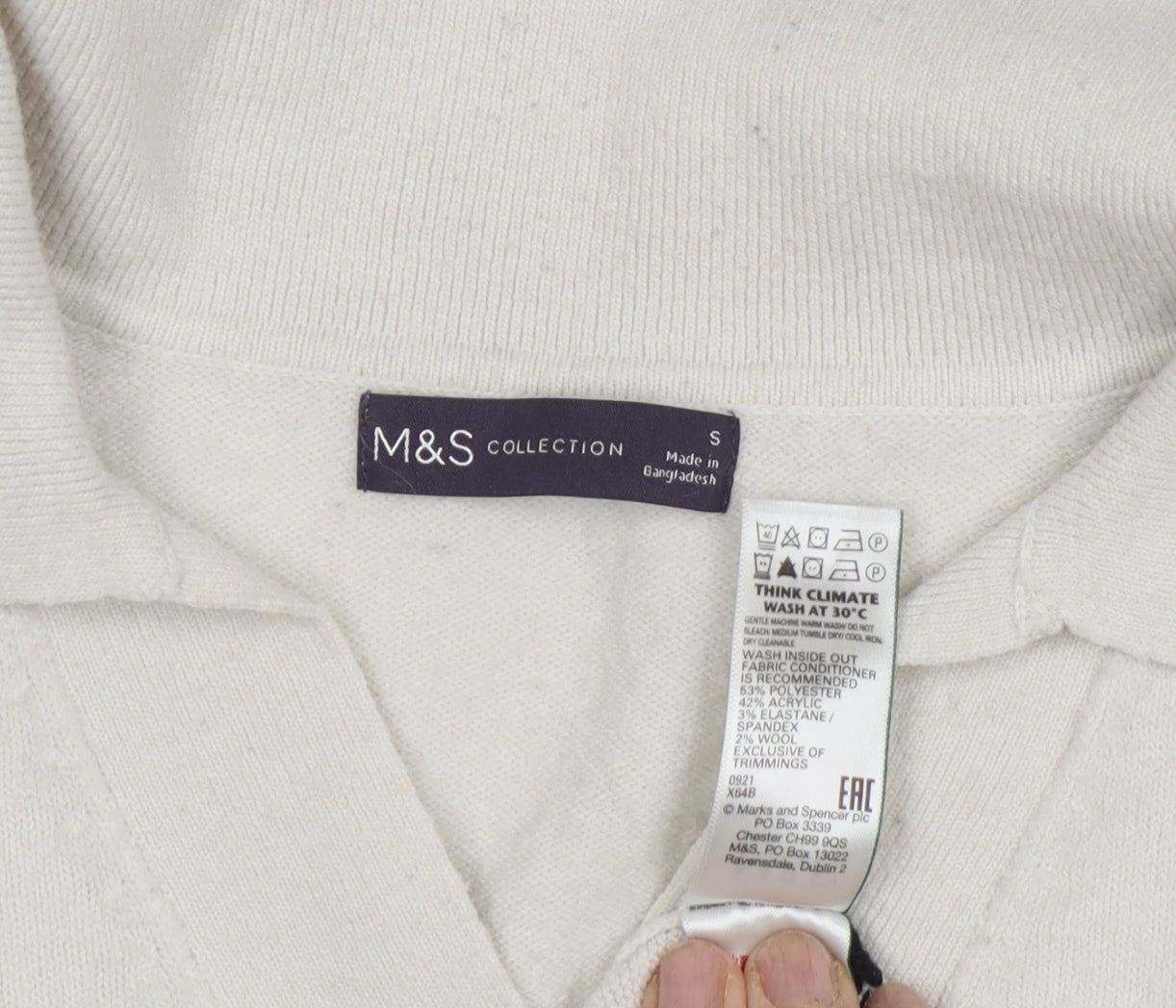Marks and Spencer Women’s Striped Collared Jumper