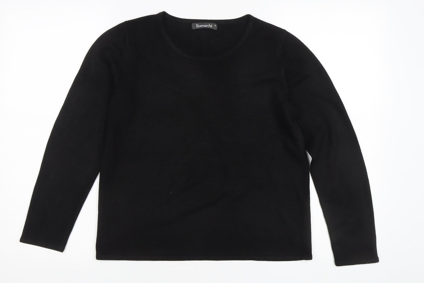 Bonmarché Women's Black Acrylic Pullover Jumper S