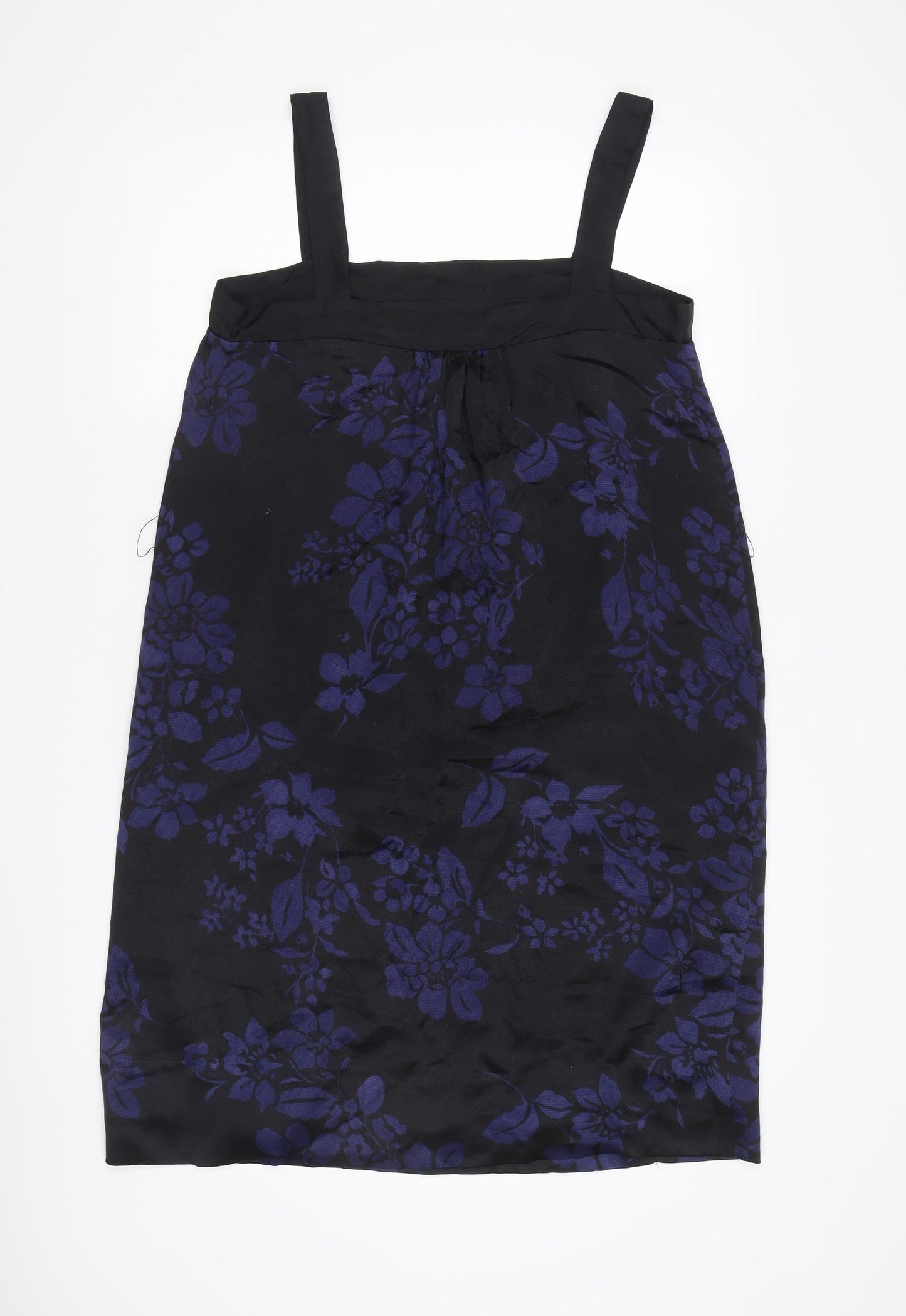 Jigsaw Women's Black Silk Floral Pencil Dress