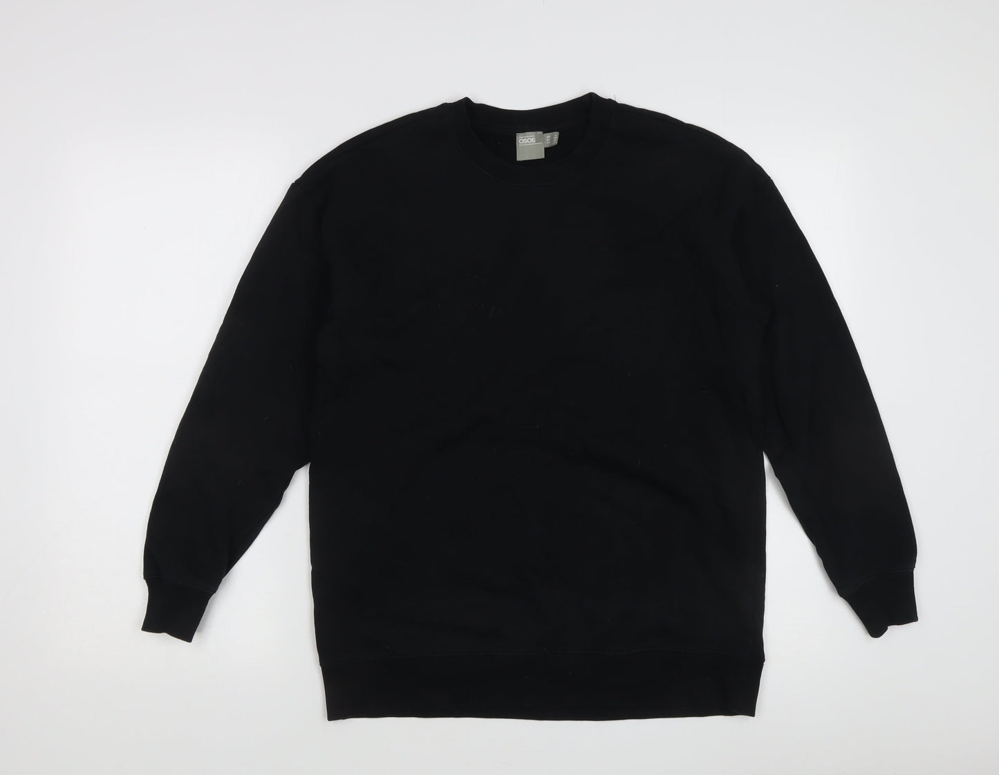 ASOS Women's Black Pullover Sweatshirt, Size 8