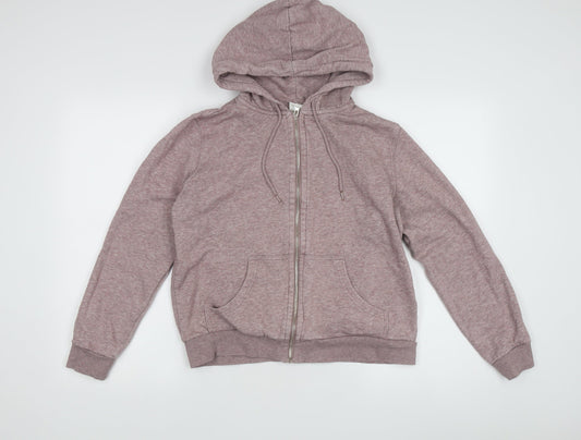 H&M Women’s Pink Full Zip Hoodie Size M