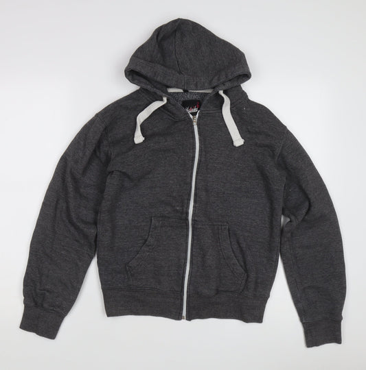 Malibu Women's Grey Full Zip Hoodie Size L