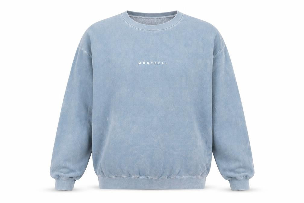 Topman Blue Men's Small Graphic Pullover Sweatshirt
