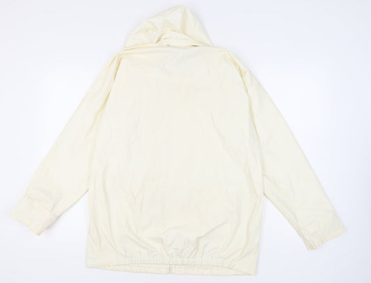 Emsmorn Men's Beige Waterproof Hooded Jacket M