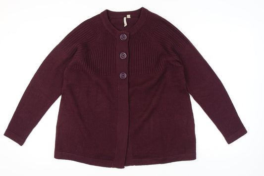 Anthology Women's Purple Cardigan Size 16/18