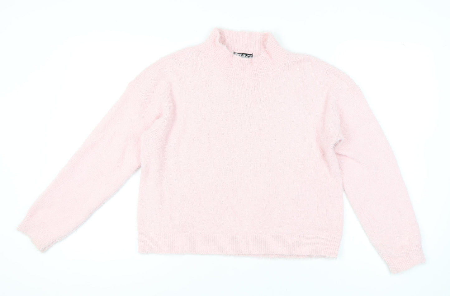 Select Women's Pink Mock Neck Pullover Jumper - L
