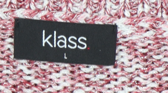 Klass Women's Red Pullover Jumper, L