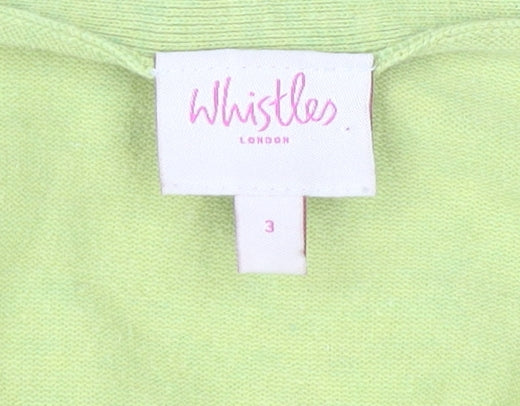 Whistles Women's Green V-Neck Jumper Size M