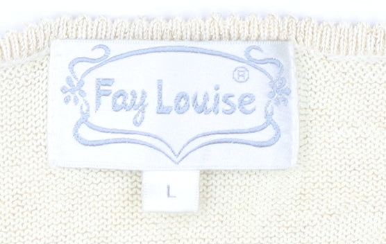 Fay Louise Women's Beige Pullover Jumper L