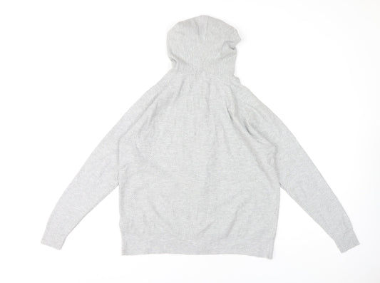 Marks and Spencer Women's Grey Full Zip Hoodie - S
