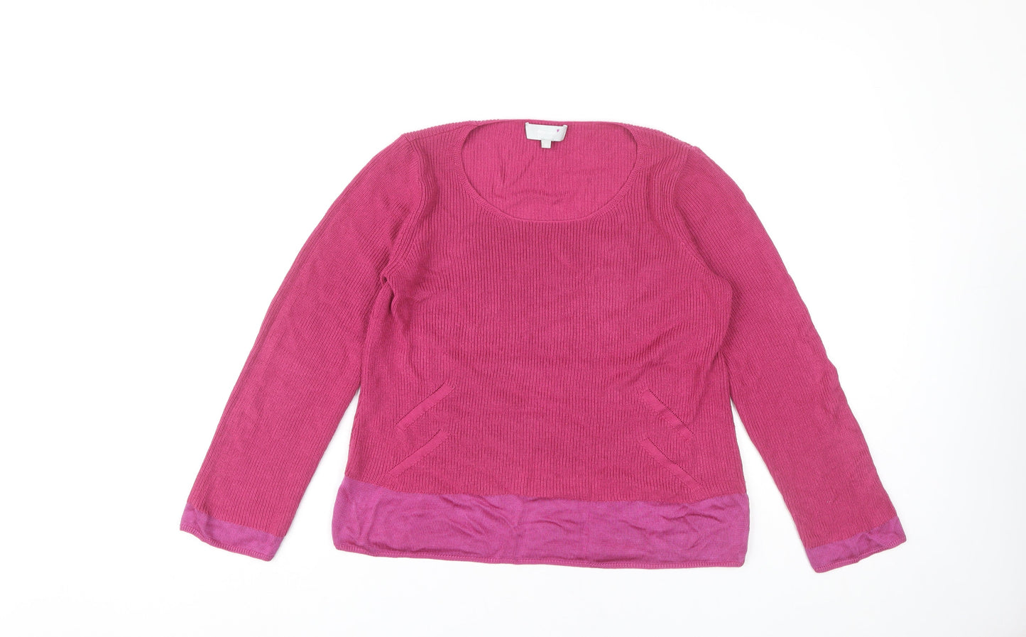 Per Una Women's Pink Round Neck Pullover Jumper Size 12