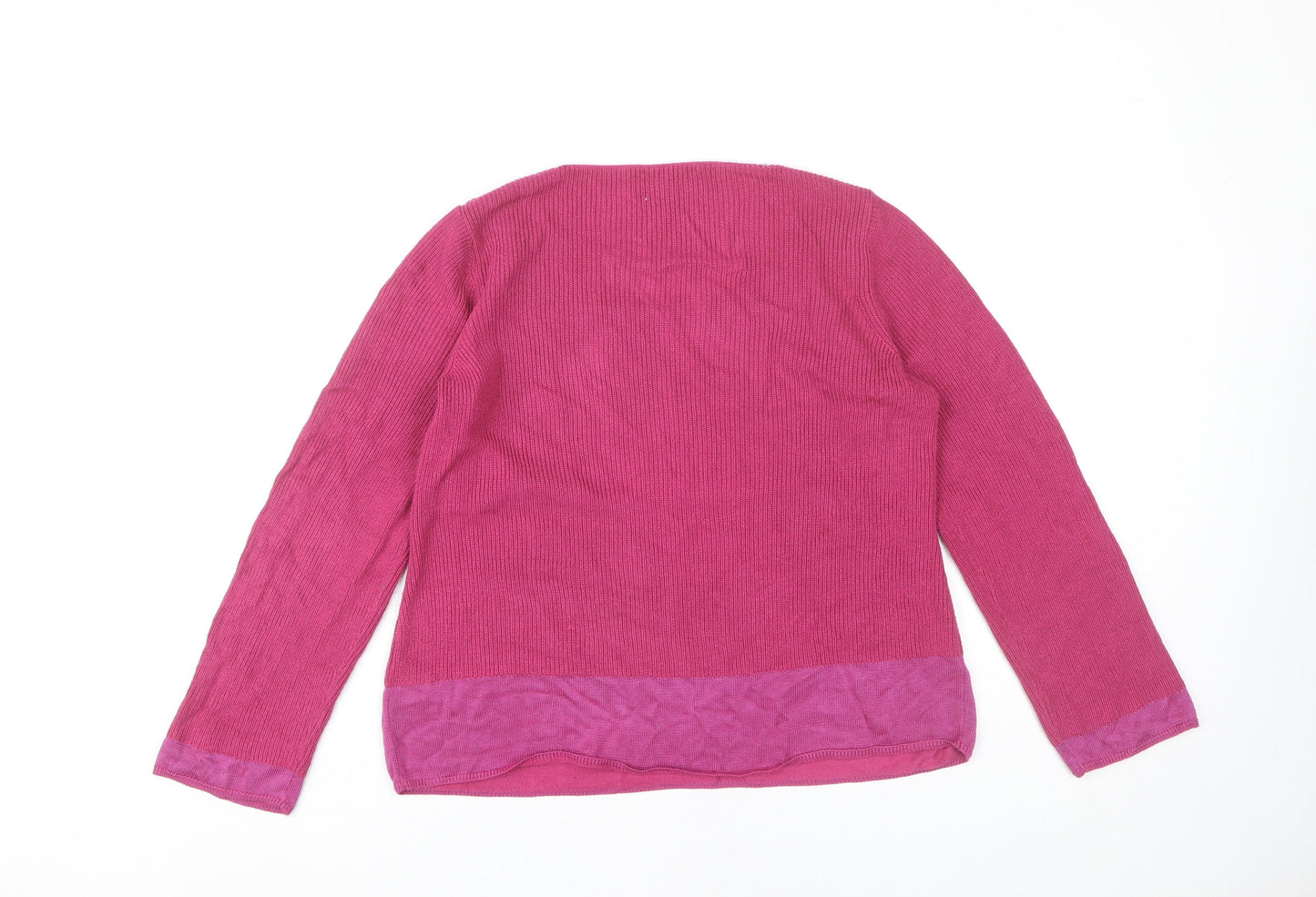 Per Una Women's Pink Round Neck Pullover Jumper Size 12