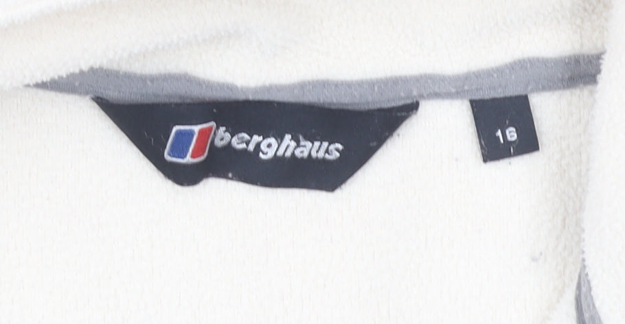 Berghaus Women's White Fleece Jacket Size 16