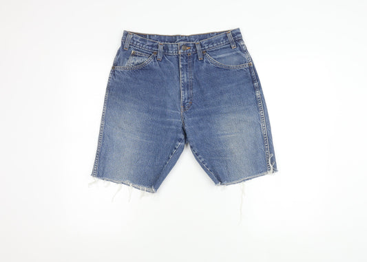 Dickies Blue Denim Cut-Off Shorts, Unisex, Relaxed 32in