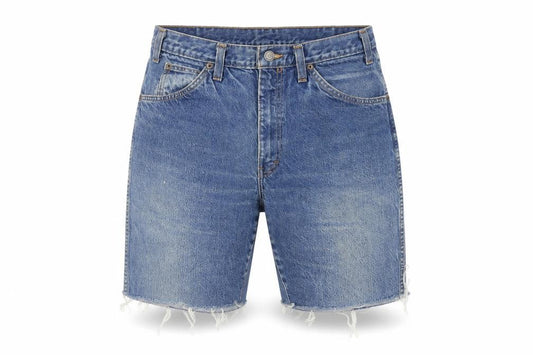 Dickies Blue Denim Cut-Off Shorts, Unisex, Relaxed 32in