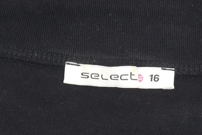 Select Women's Black Cardigan V-Neck Size 16