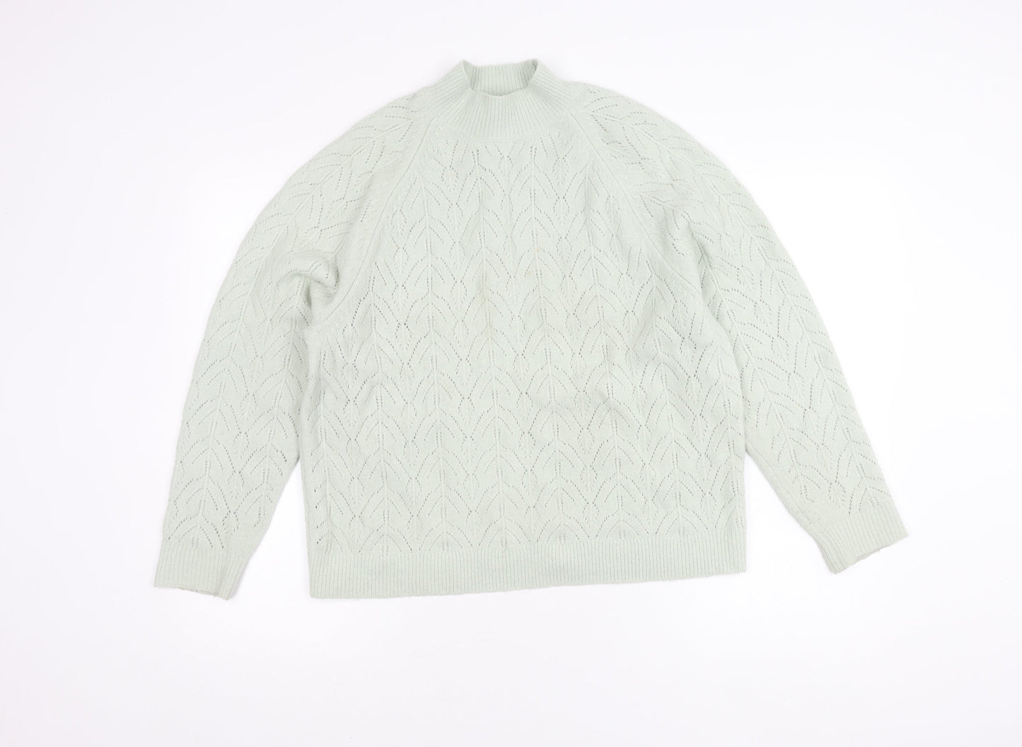 Uniqlo Women's Ivory Geometric Pullover Jumper L