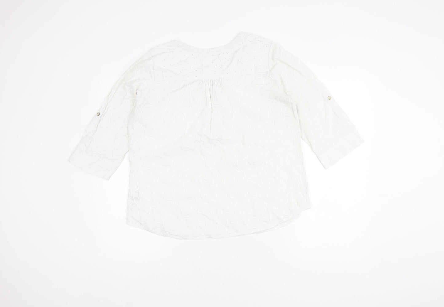 Faithful & True White Women's Blouse - Size 14, Casual