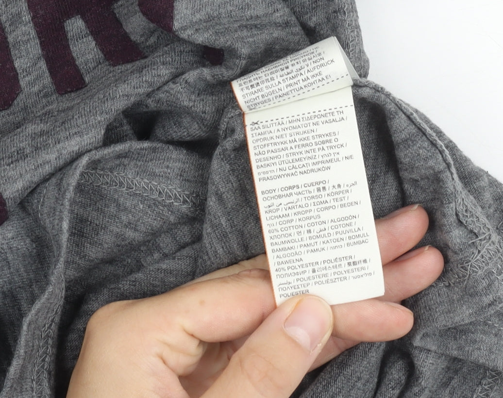 Superdry Men's Grey Graphic Print T-Shirt M