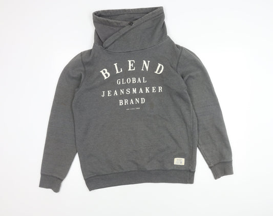 Blend Men's Grey Pullover Sweatshirt L