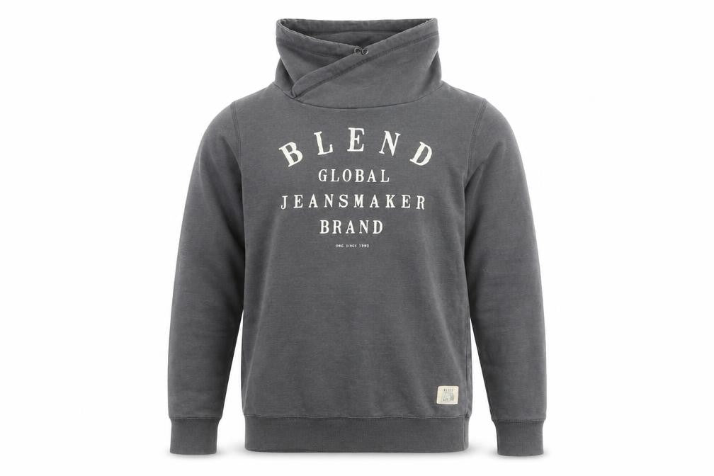 Blend Men's Grey Pullover Sweatshirt L