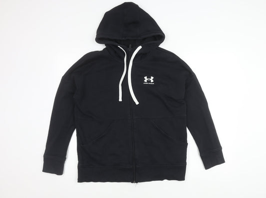 Under Armour Men’s Black Hooded Jacket, Size S, Casual Wear