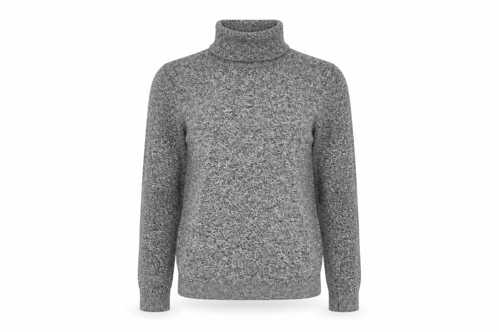 Topman Unisex Grey Roll Neck Jumper XS