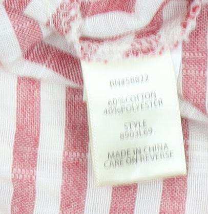 Max Studio Women's Red Striped Dress, Size 6