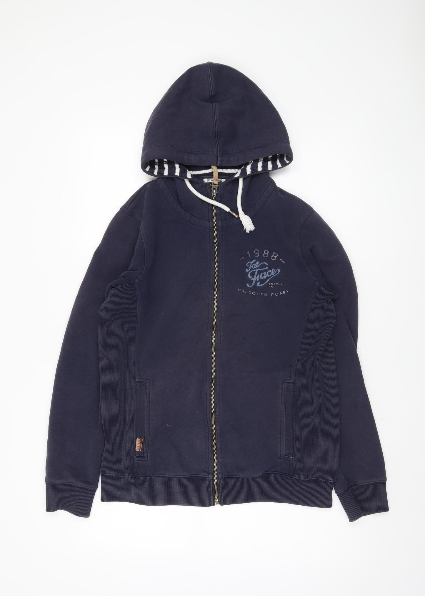 FatFace Women's Blue Full Zip Hoodie Size 14