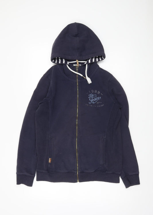 FatFace Women's Blue Full Zip Hoodie Size 14