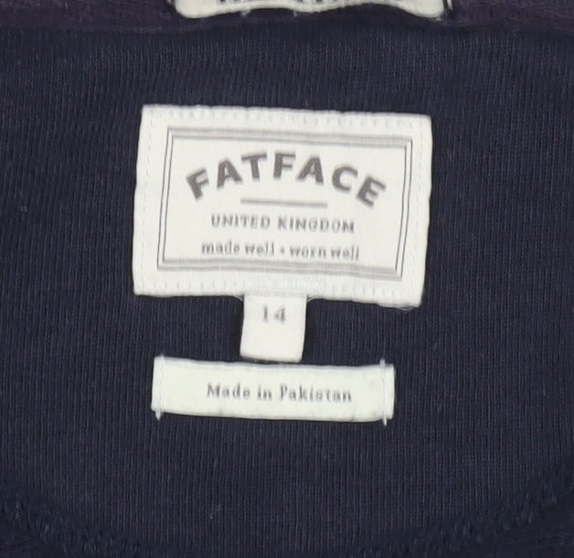FatFace Women's Blue Full Zip Hoodie Size 14