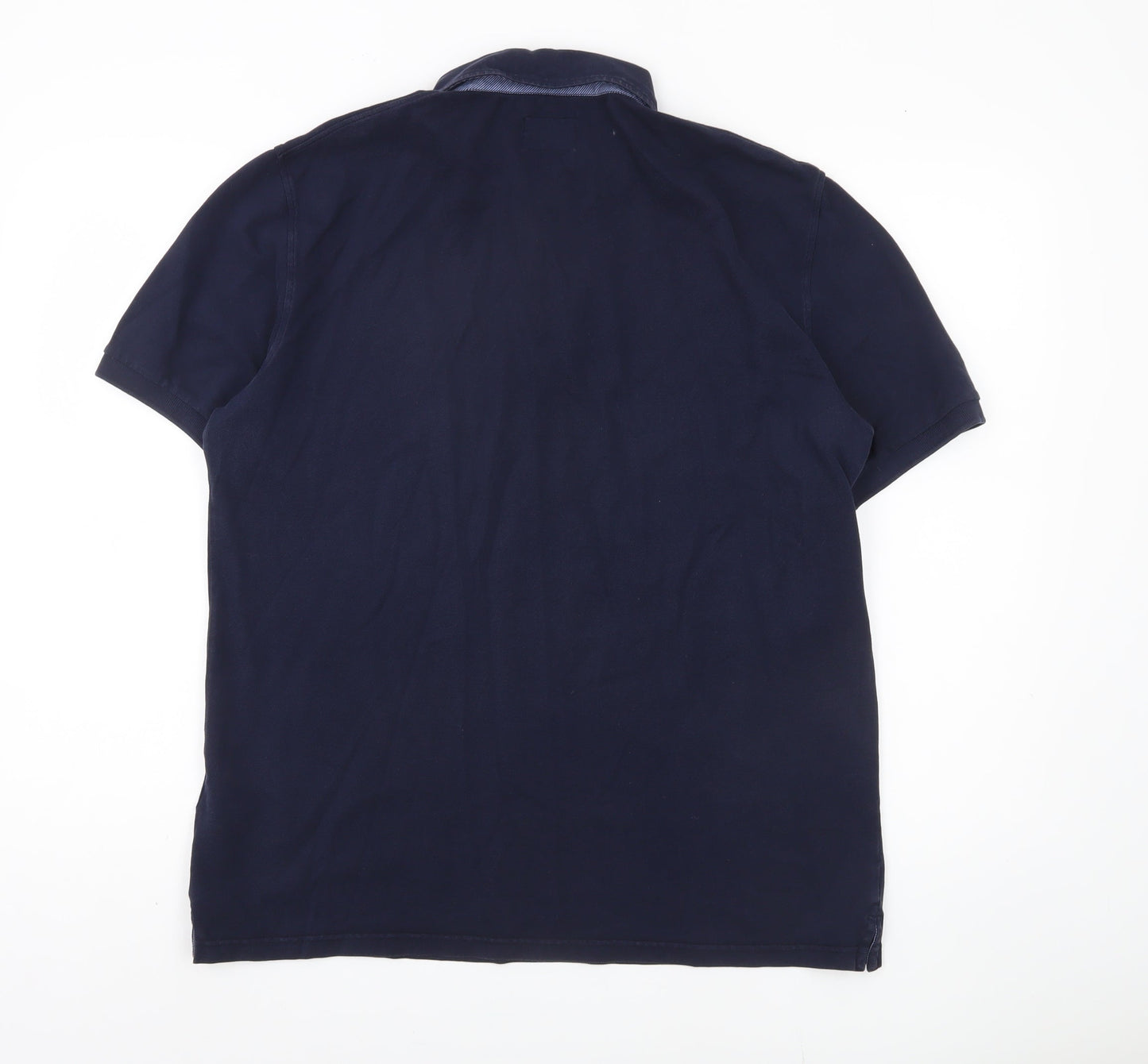 Hackett Men's Blue Slim Fit Polo Shirt L