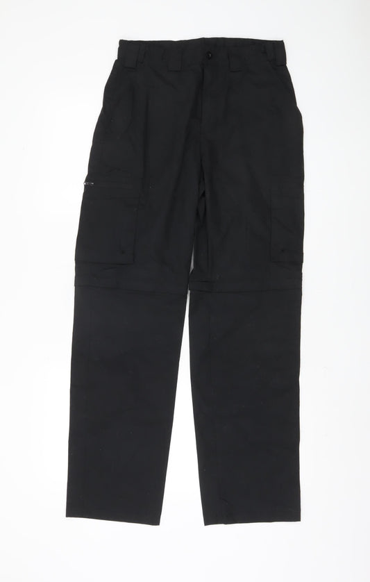 Mountain Warehouse Men's Black Cargo Trousers S