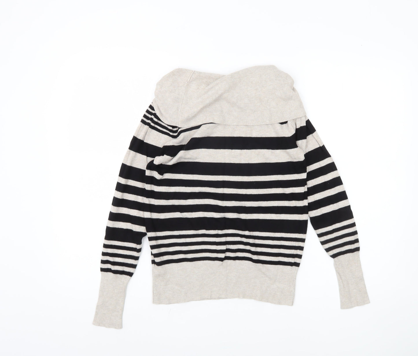 Marks and Spencer Women's Black Striped Pullover Jumper
