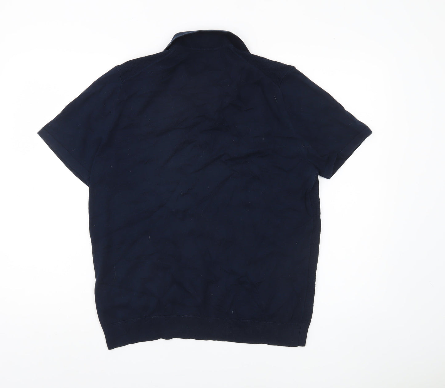 Marks and Spencer Men's Blue Polo Shirt M